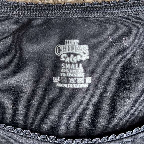 Hot Chilly salsa Black base layer Girls Small - Picture 2 of 2